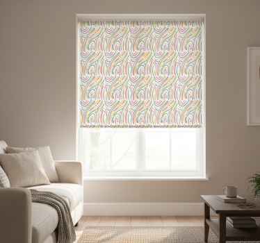 Modern blind colorful lines on white background - TenStickers