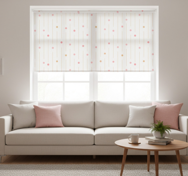 Modern blind colourful dots with lines design - TenStickers