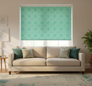 Modern blind eclectic style circle design - TenStickers
