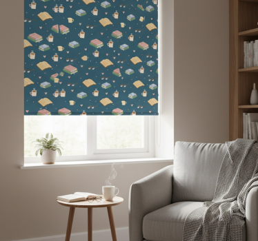 Modern blind for tea, books, and coffee - TenStickers