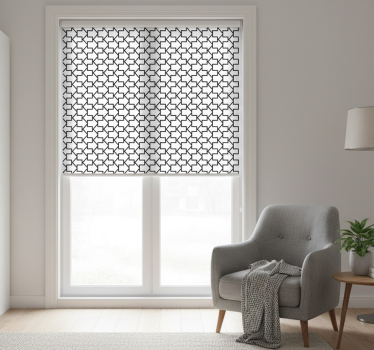 Modern blind geometric arrows black lines pattern - TenStickers