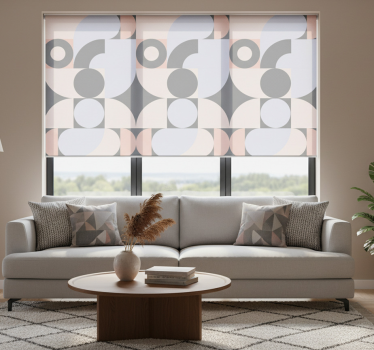 Modern blind geometric circles pattern - TenStickers