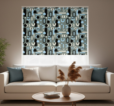 Modern blind geometric shapes collage - TenStickers