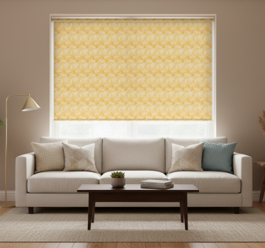 Modern blind gold foil wave effect - TenStickers
