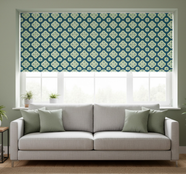Modern blind green clover portuguese tile - TenStickers