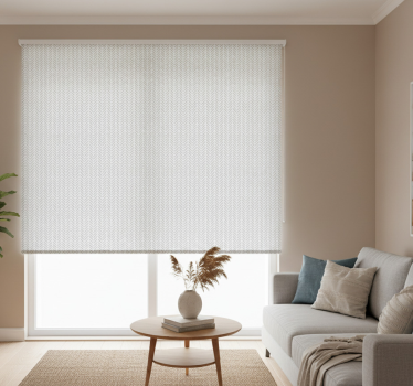 Modern blind grey abstract zigzag lines - TenStickers