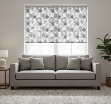 Modern blind grey painted illusion - TenStickers