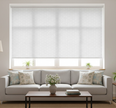 Modern blind grey parallelograms and hexagons - TenStickers