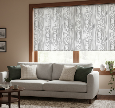 Modern blind in black nature stripes - TenStickers