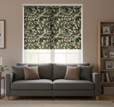 Modern blind in camouflage design - TenStickers