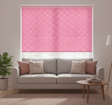 Modern blind in dark and light pink design - TenStickers