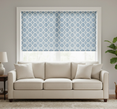 Modern blind in elegant blue design - TenStickers