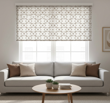 Modern blind in gray-brown pattern - TenStickers
