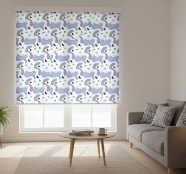 Modern blind in memphis color with white background - TenStickers