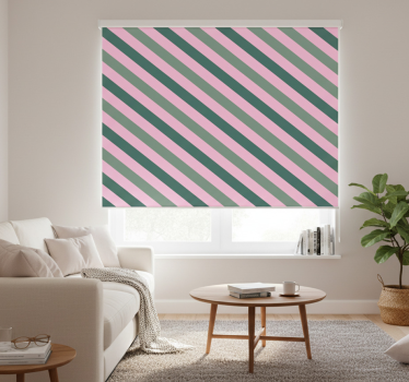 Modern blind in pastel pink and green color block - TenStickers