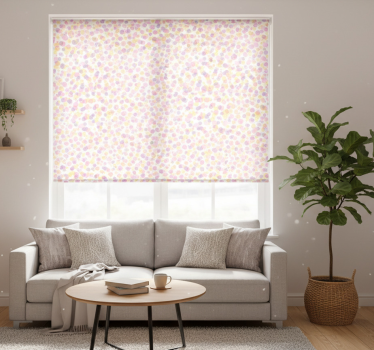 Modern blind in pastel watercolor polka dots - TenStickers