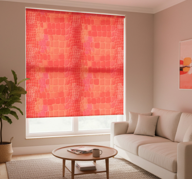 Modern blind in red crocodile skin pattern - TenStickers