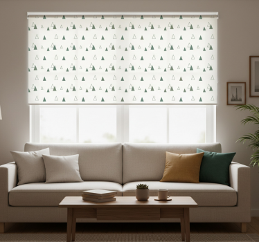 Modern blind in triangular nature colors - TenStickers