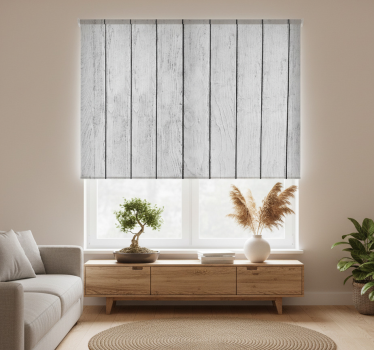 Modern blind japandi style white slats - TenStickers