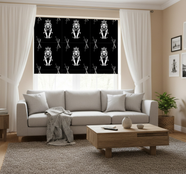 Modern blind jungle king silhouettes - TenStickers