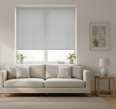 Modern blind minimalistic grey vertical design - TenStickers