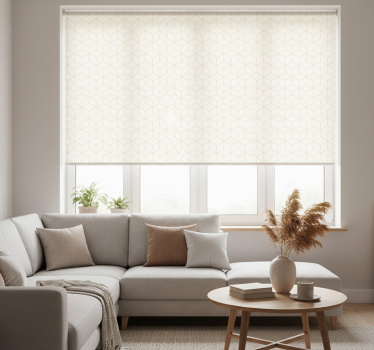 Modern blind modern geometric perspective wallpaper - TenStickers