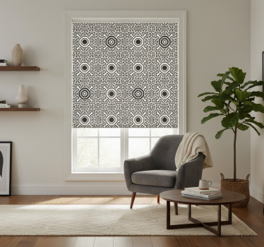 Modern blind octagon and lines design - TenStickers