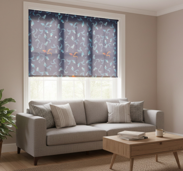 Modern blind one in a thousand orange fish - TenStickers