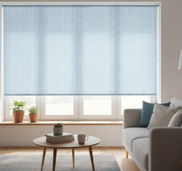 Modern blind small blue waves - TenStickers