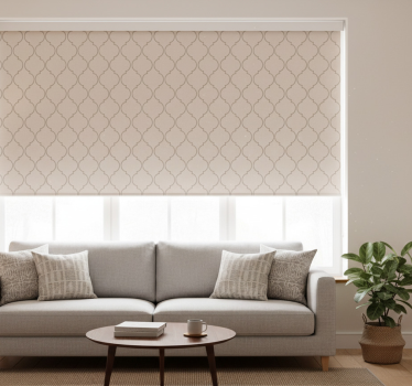 Modern blind taupe linen texture effect - TenStickers