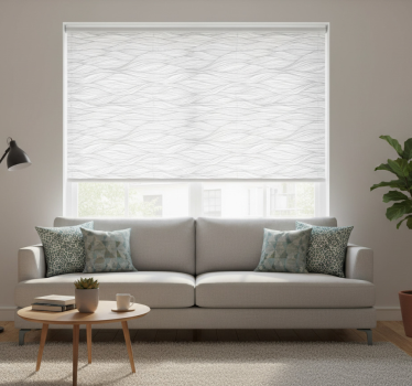 Modern blind wave texture on white background - TenStickers