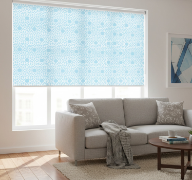 Modern blind white and blue geometric design - TenStickers