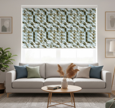 Modern blind with contemporary triangles design - TenStickers