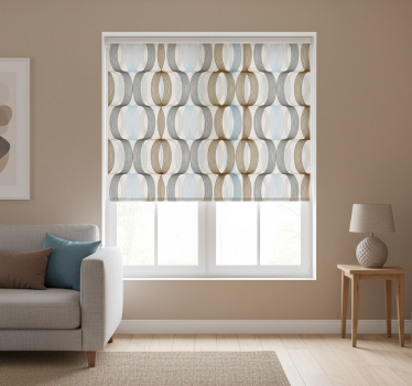 Modern blind with curved patterns - TenStickers