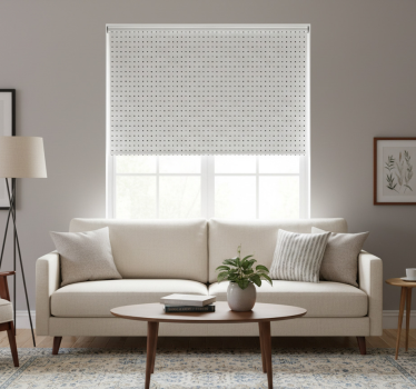 Modern blind with dotted vertical lines - TenStickers