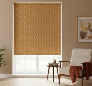 Modern blind with elegant curves pattern - TenStickers