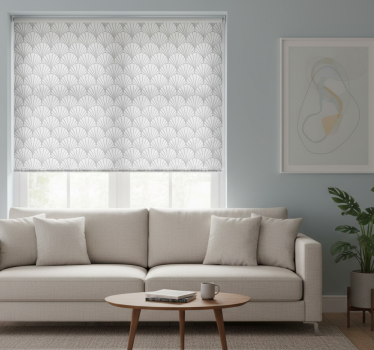 Modern blind with elegant fan design - TenStickers