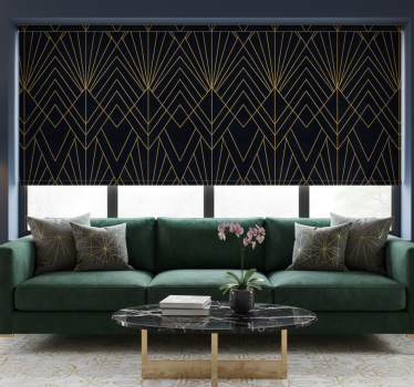 Modern blind with elegant gold accents - TenStickers