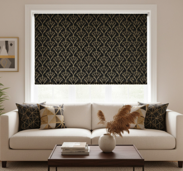 Modern blind with elegant golden designs - TenStickers