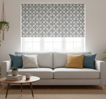 Modern blind with floral pattern design - TenStickers