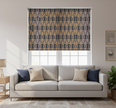 Modern blind with geometric line design - TenStickers