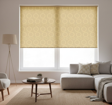 Modern blind with gold hexagon patterns - TenStickers
