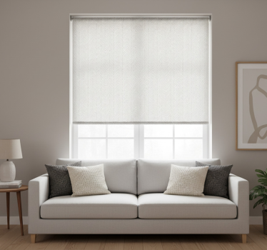 Modern blind with grey stripes - TenStickers