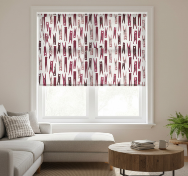 Modern blind with laundry clip design - TenStickers