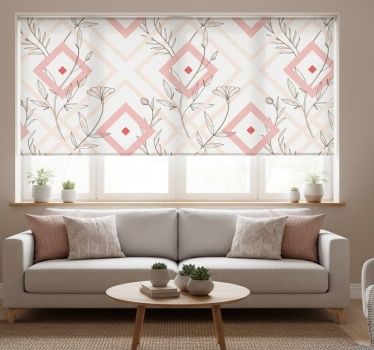 Modern blind with mapuche diamond pattern - TenStickers