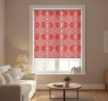 Modern blind with mesmerizing hearts pattern decor - TenStickers