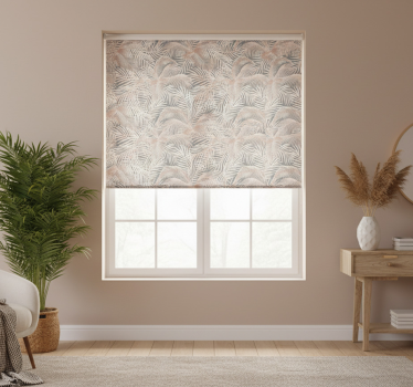 Modern blind with palm leaves design - TenStickers