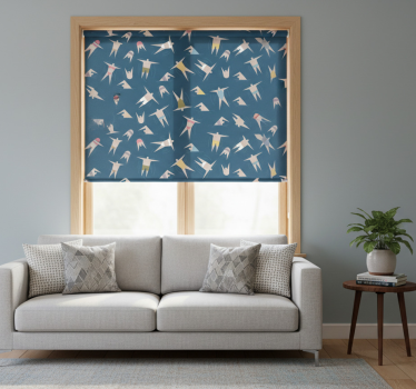 Modern blind with swimming figures design - TenStickers
