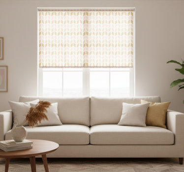 Modern blind with vibrant symbol patterns - TenStickers