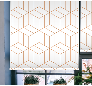 Modern different octagons Modern roller blind - TenStickers